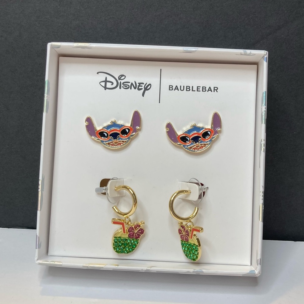 BaubleBar Disney Lilo and Stitch Double Earring Set